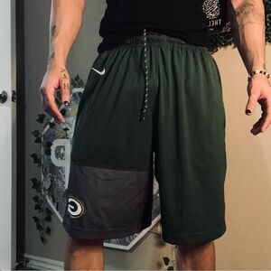NFL Official Green Bay Packers basketball shorts